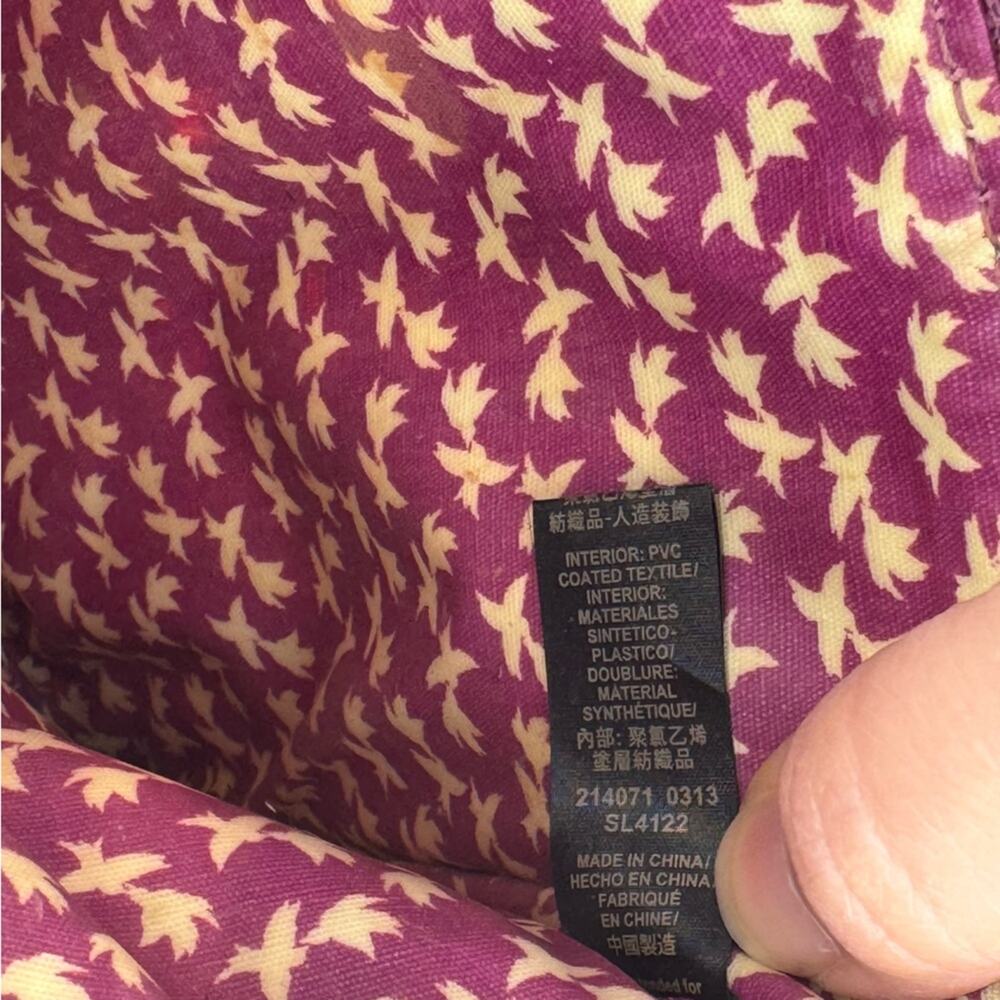 Fossil Multicolor Stripe Coated Canvas Pouch Wome… - image 3